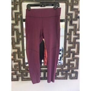 Outdoor Voices Leggings Size XL MoveFree 7/8 ~ Tech Sweat ~ Purple & Pristine!